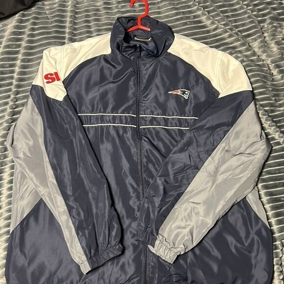 🔥🔥 Vintage NEW ENGLAND PATRIOTS SI NFL Windbreaker Jacket - EXCELLENT - Sz XL - Picture 10 of 10